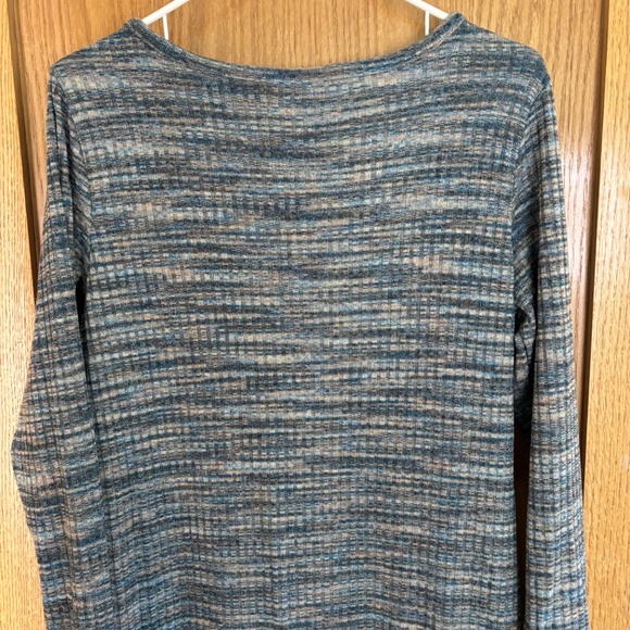 A Pea In The Pod Maternity Sweater Dress Size Large Gray Green - Picture 9 of 11